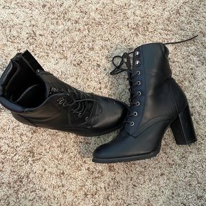 Military tie up booties